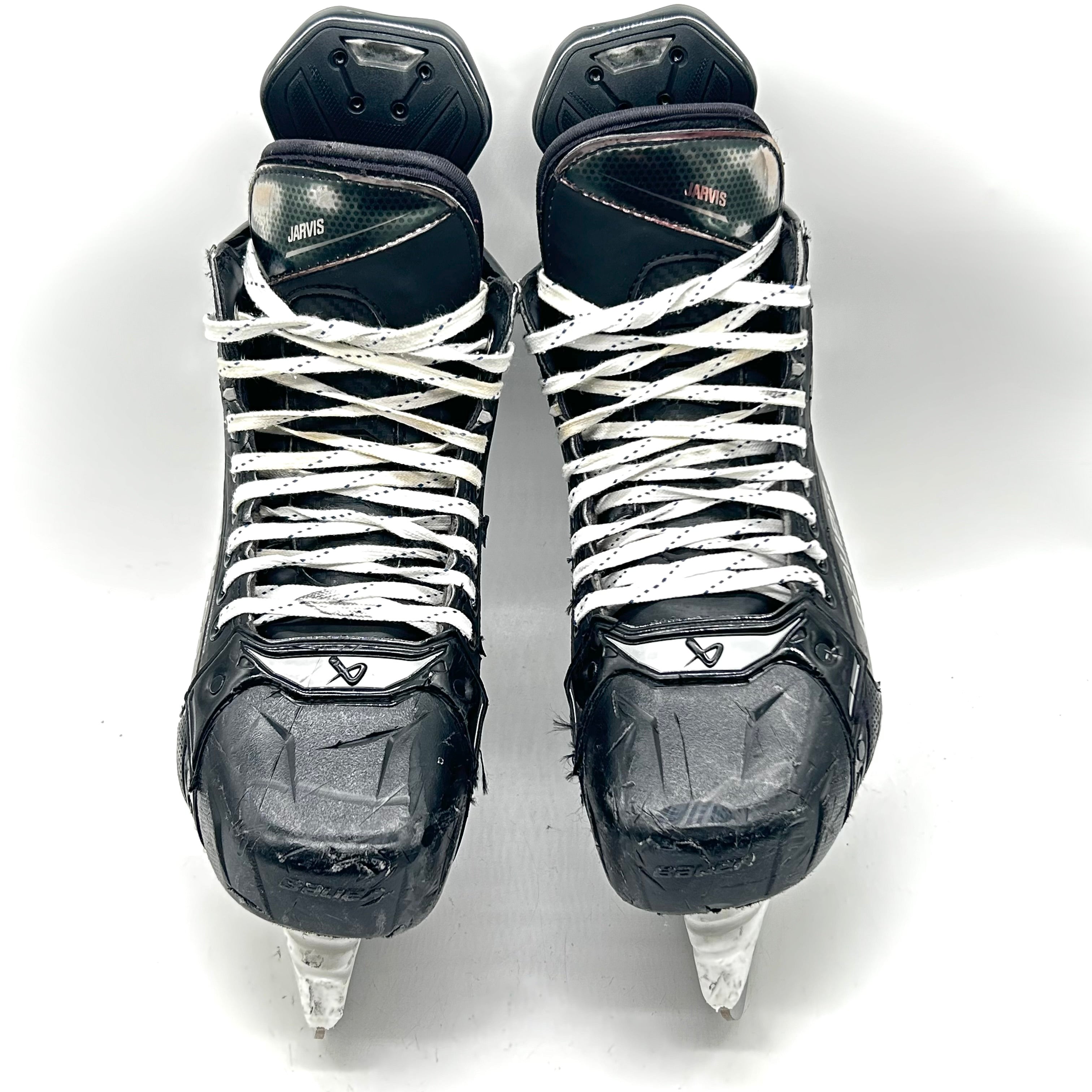 Bauer Supreme Shadow - Patins NHL Pro Stock d'occasion - Seth Jarvis - Taille L : 7,25D/R : 7,5D